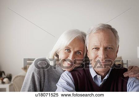 Portrait of smiling senior couple View Large Photo Image Stock Photography - Portrait of smiling senior couple. Fotosearch