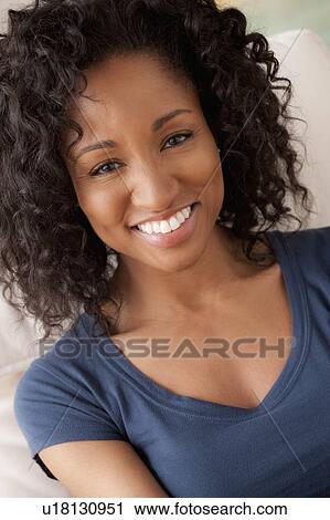 Portrait of smiling woman View Large Photo Image Stock Image - Portrait of smiling woman . Fotosearch