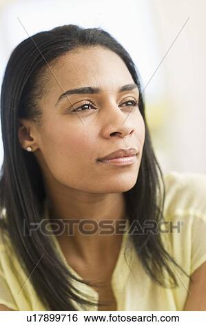 Stock Photograph - Portrait of woman. Fotosearch