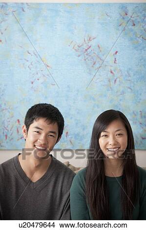 Picture - Portrait of young couple. Fotosearch