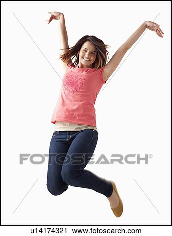Portrait of young happy woman View Large Photo Image Stock Image - Portrait of young happy woman. Fotosearch