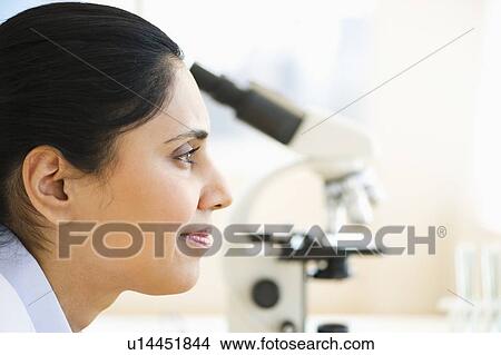 Picture - Profile of scientist. Fotosearch