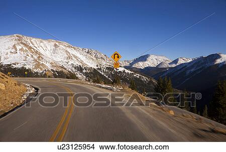 Picture - Road in mountains. Fotosearch