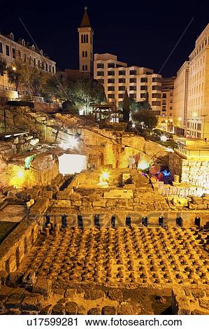 Roman ruins at night View Large Photo Image Stock Image - Roman ruins at night. Fotosearch