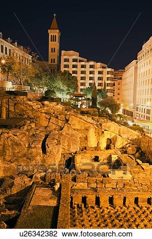 Roman ruins at night View Large Photo Image Stock Image - Roman ruins at night. Fotosearch