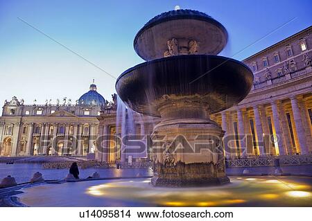 Saint Peter's Square at sunrise View Large Photo Image Picture - Saint Peter's Square at sunrise. Fotosearch