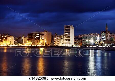 Skyline at dusk View Large Photo Image Stock Photography - Skyline at dusk. Fotosearch