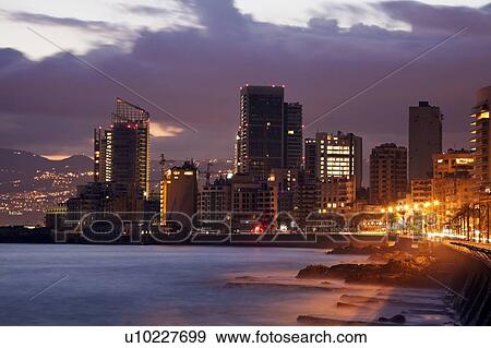 Skyline at sunrise View Large Photo Image Stock Photo - Skyline at sunrise. Fotosearch