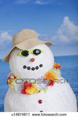 Snowman at sea View Large Photo Image Stock Image - Snowman at sea. Fotosearch