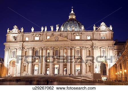 St. Peter's Basilica? at dusk View Large Photo Image Stock Image - St. Peter's Basilica? at dusk . Fotosearch