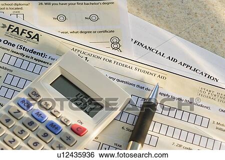Studio shot of application form and calculator View Large Photo Image Stock Photograph - Studio shot of application form and calculator. Fotosearch