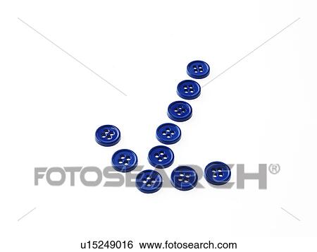 Studio shot of buttons arranged in arrow View Large Photo Image Stock Photograph - Studio shot of buttons arranged in arrow. Fotosearch
