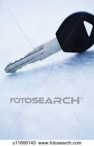 Studio shot of car key View Large Photo Image Stock Image - Studio shot of car key. Fotosearch