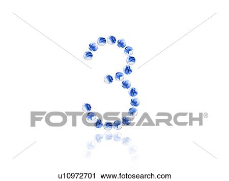 Stock Image - Studio shot of green marbles arranged in Exclamation Point. Fotosearch