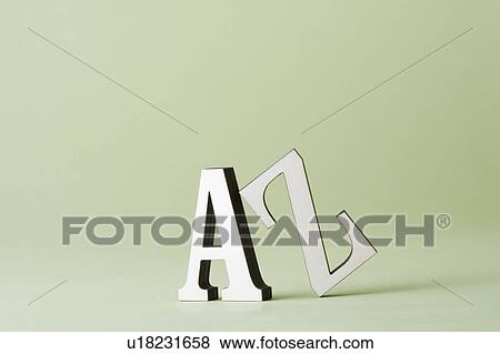 Stock Photo - Studio shot of letters A and Z. Fotosearch