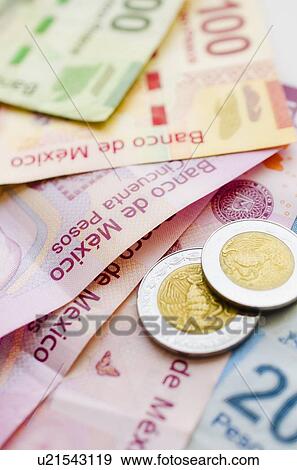 Studio shot of Mexican currency View Large Photo Image Stock Photo - Studio shot of Mexican currency. Fotosearch