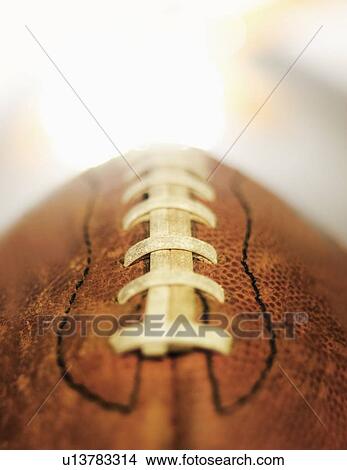 Picture - Studio shot of old football. Fotosearch