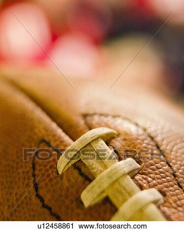 Stock Image - Studio shot of old football. Fotosearch