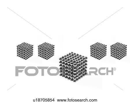 Studio shot of Pachinko balls arranged in group of cubes View Large Photo Image Picture - Studio shot of Pachinko balls arranged in group of cubes. Fotosearch