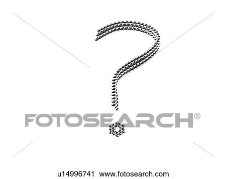 Stock Image - Studio shot of Pachinko balls arranged in question mark. Fotosearch