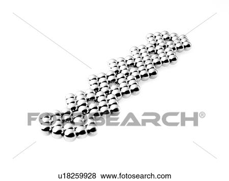 Studio shot of Pachinko balls arranged in single row of hexagons View Large Photo Image Stock Photo - Studio shot of Pachinko balls arranged in single row of hexagons. Fotosearch