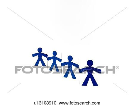 Studio shot of people paper chain View Large Photo Image Stock Image - Studio shot of people paper chain. Fotosearch