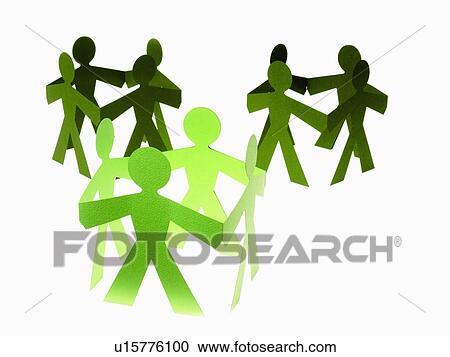 Studio shot of people paper chain View Large Photo Image Stock Image - Studio shot of people paper chain. Fotosearch