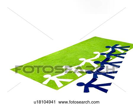 Studio shot of people paper chain View Large Photo Image Stock Image - Studio shot of people paper chain. Fotosearch