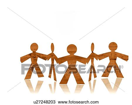 Studio shot of people paper chain View Large Photo Image Stock Image - Studio shot of people paper chain. Fotosearch