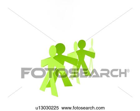 Studio shot of people paper chain View Large Photo Image Stock Photography - Studio shot of people paper chain. Fotosearch