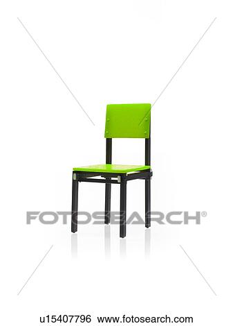 Studio shot of single green chair View Large Photo Image Stock Photograph - Studio shot of single green chair. Fotosearch