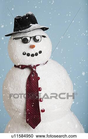 Studio shot of snowman dressed as businessman View Large Photo Image Stock Image - Studio shot of snowman dressed as businessman. Fotosearch
