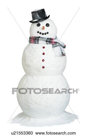 Stock Image - Studio shot of snowman. Fotosearch