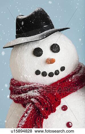 Studio shot of snowman View Large Photo Image Stock Photo - Studio shot of snowman. Fotosearch