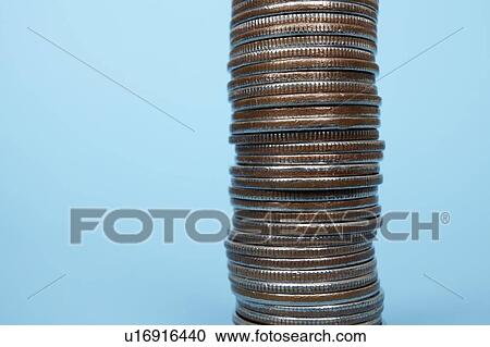 Studio shot of stack of coins View Large Photo Image Stock Image - Studio shot of stack of coins. Fotosearch