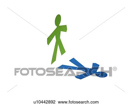 Stock Image - Studio shot of stick figures. Fotosearch