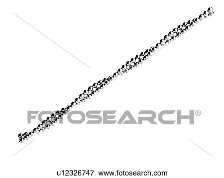 Stock Photo - Studio shot of two rows of Pachinko balls twisted together. Fotosearch