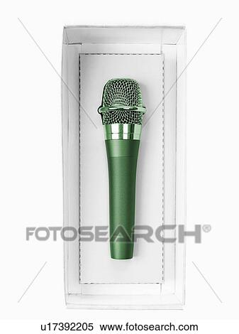 Stock Photography - Studio shot of unplugged microphone still in box. Fotosearch
