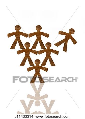 Studio shot of wood grain stick figures View Large Photo Image Picture - Studio shot of wood grain stick figures. Fotosearch