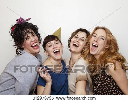 Studio Shot of young women singing View Large Photo Image Stock Photography - Studio Shot of young women singing . Fotosearch