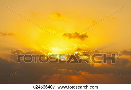 Sunset sky View Large Photo Image Stock Photo - Sunset sky. Fotosearch