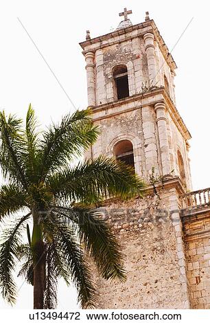 Valladolid, Bell tower and palm tree View Large Photo Image Stock Image - Valladolid, Bell tower and palm tree. Fotosearch