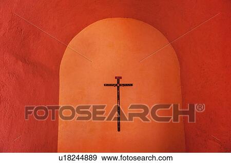 Valladolid, Crucifix on wall View Large Photo Image Stock Photo - Valladolid, Crucifix on wall. Fotosearch