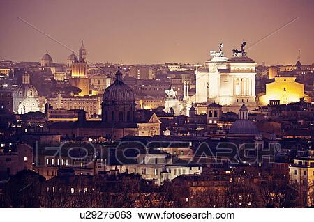 Stock Image - Vityscape at sunrise. Fotosearch