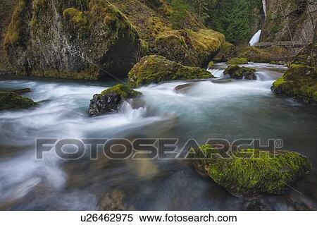 Stock Photography - Wachlella Falls on Tanner Creek. Fotosearch