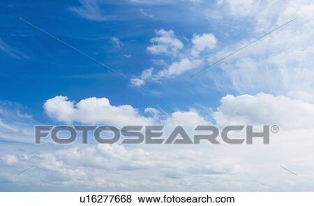 Stock Photo - White clouds. Fotosearch