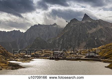 Aerial view of buildings on rural lake View Large Photo Image Stock Photograph - Aerial view of buildings on rural lake. Fotosearch
