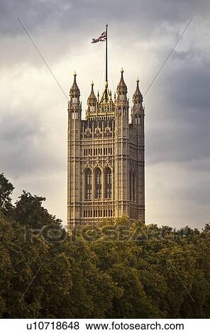Big Ben tower over treetops View Large Photo Image Stock Photo - Big Ben tower over treetops. Fotosearch