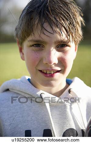 Close up of boys smiling face View Large Photo Image Stock Image - Close up of boys smiling face. Fotosearch