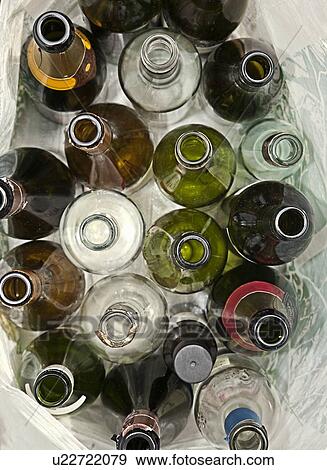 Close up of empty bottles in plastic bag View Large Photo Image Stock Photo - Close up of empty bottles in plastic bag. Fotosearch